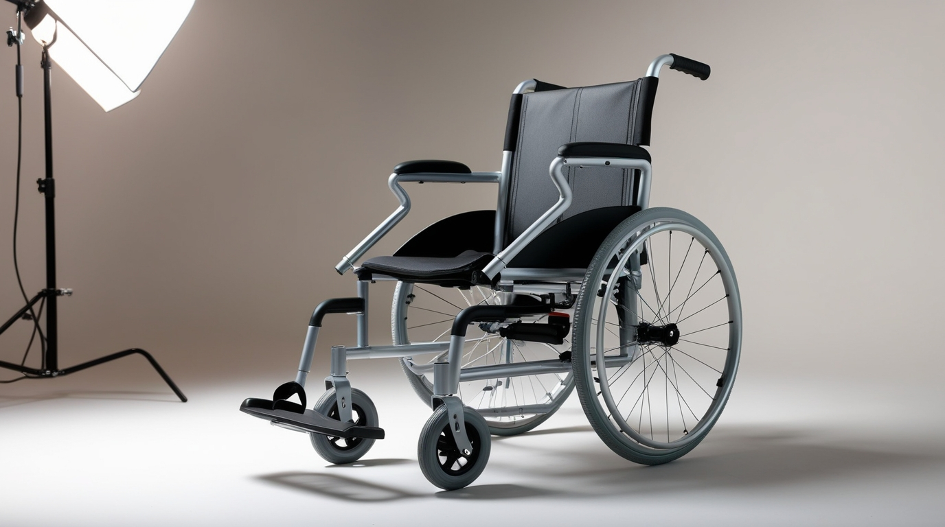 Cadeira de Rodas Dobrável em Aço D100 Dellamed