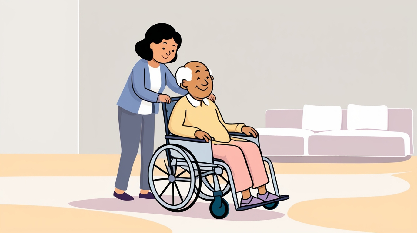 Cadeira de Rodas para Idoso Fácil de Empurrar