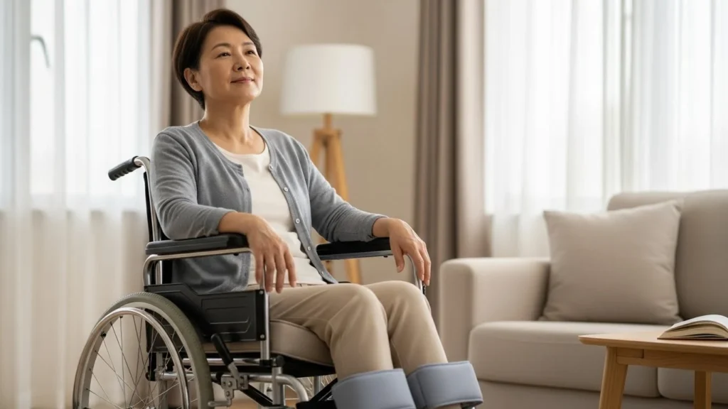 conforto na cadeira de rodas