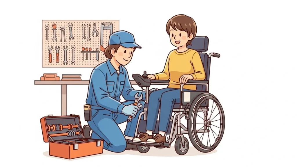 Assistência técnica e garantia da cadeira de rodas motorizada