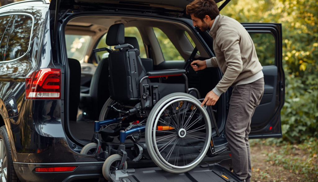 Cadeira de rodas motorizada dobrável para idosos