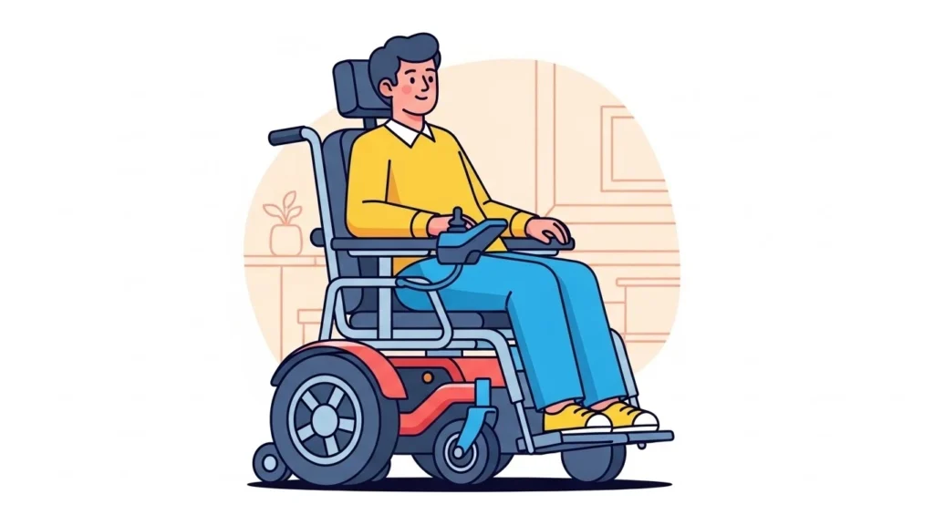 Conforto e postura correta na cadeira de rodas motorizada